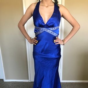 ONLY WORN ONCE BLUE PROM DRESS